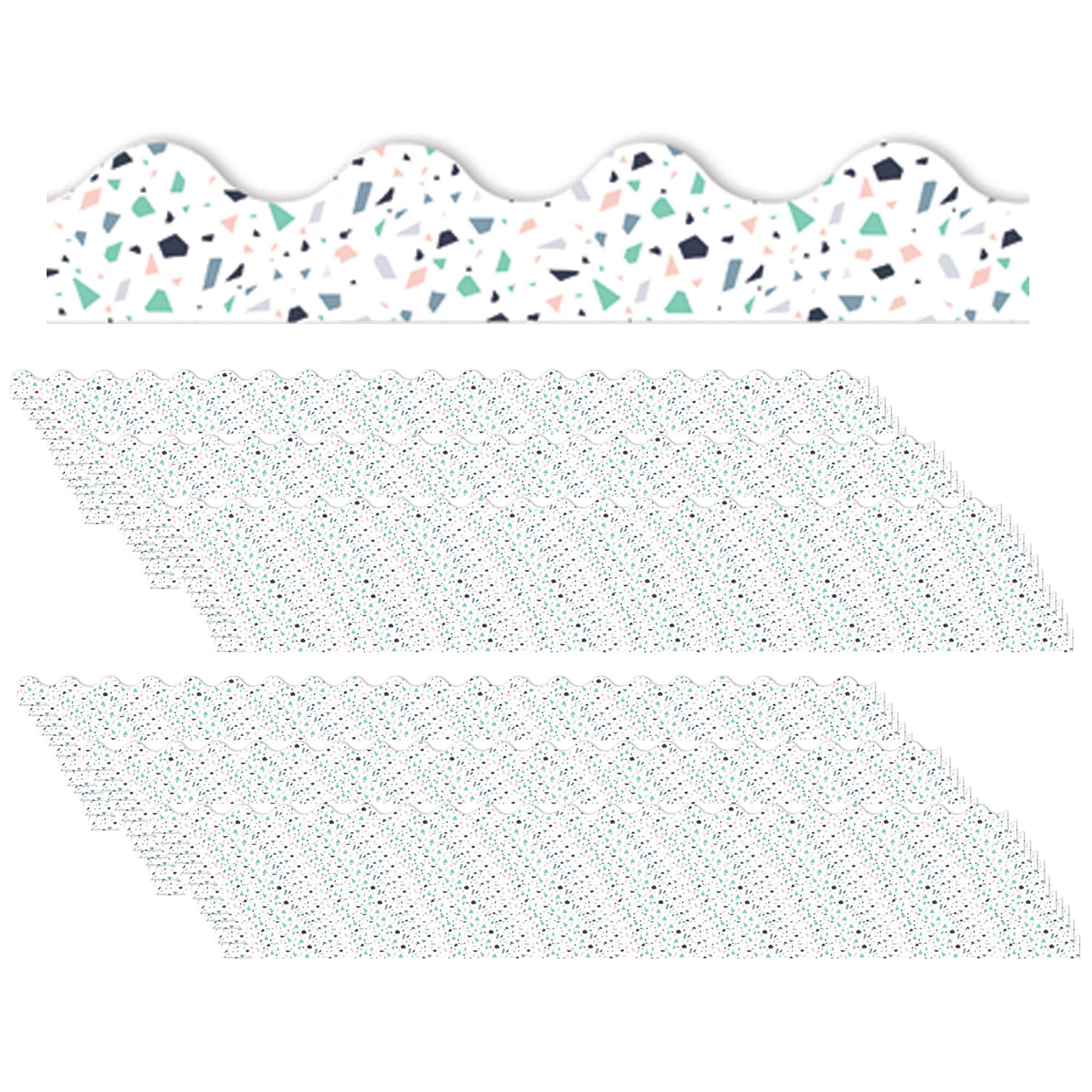 Eureka® Simply Sassy White Terrazzo Deco Trim®, 222ft.